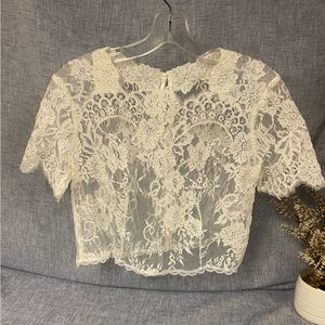 Lace Bridal Coverlet